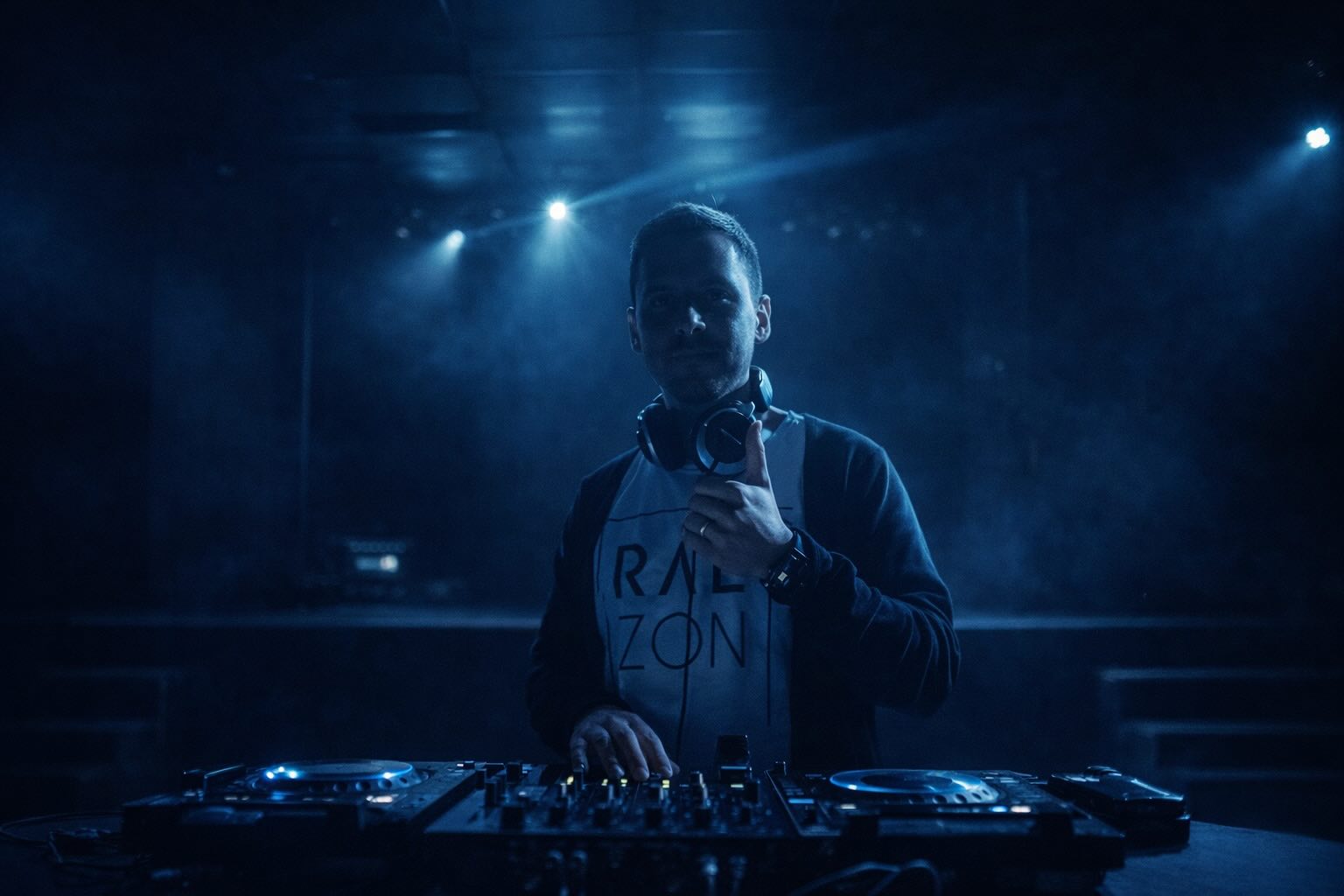 DJ Ralzon tocando em sunset